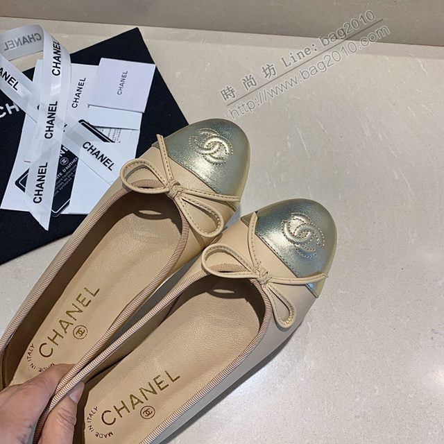 Chanel女鞋 香奈兒頂級芭蕾舞鞋 Chanel羊皮舒適平底鞋  naq1079